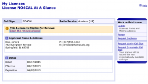 CORES License page