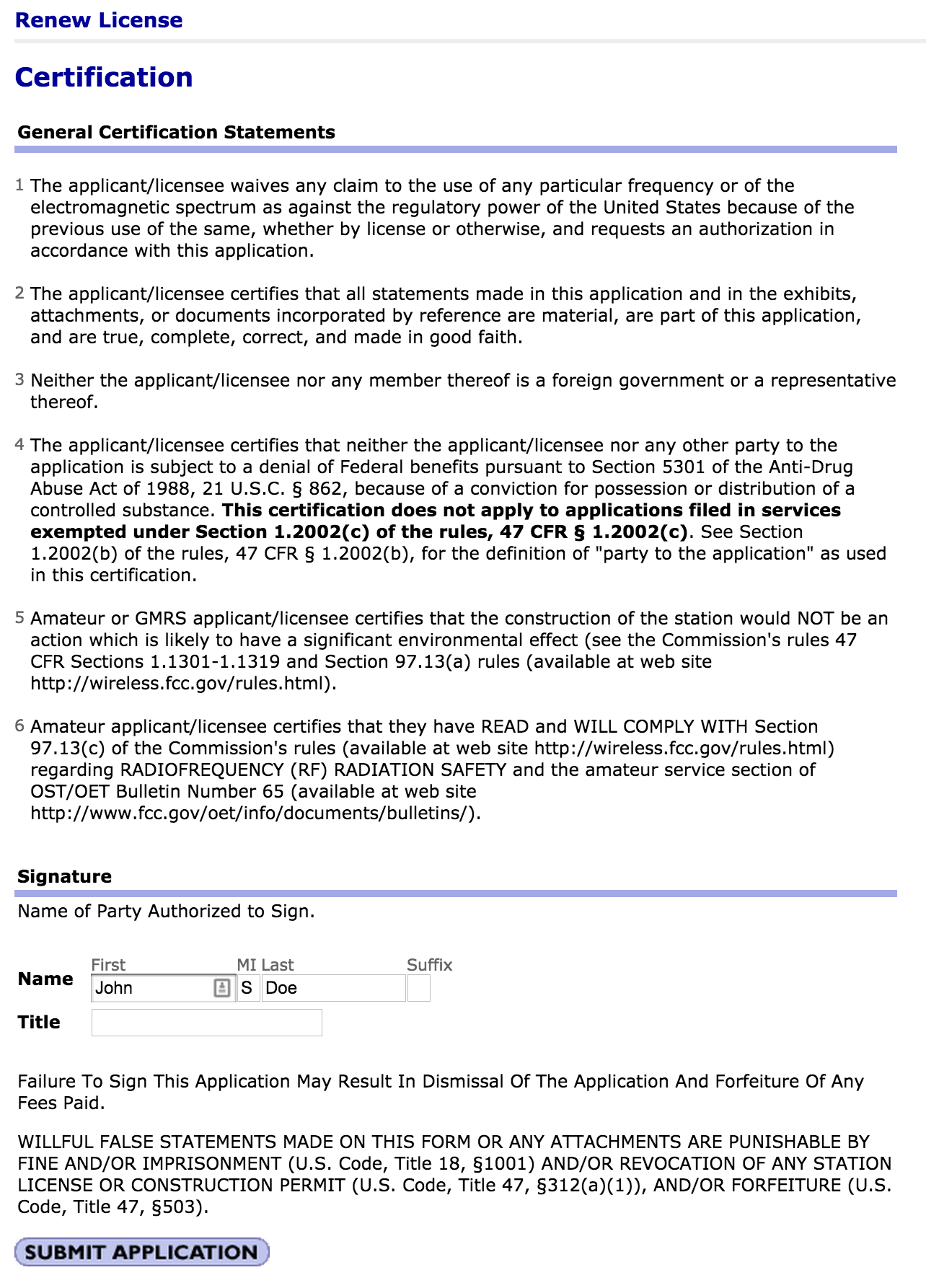 fcc amateur license renewal